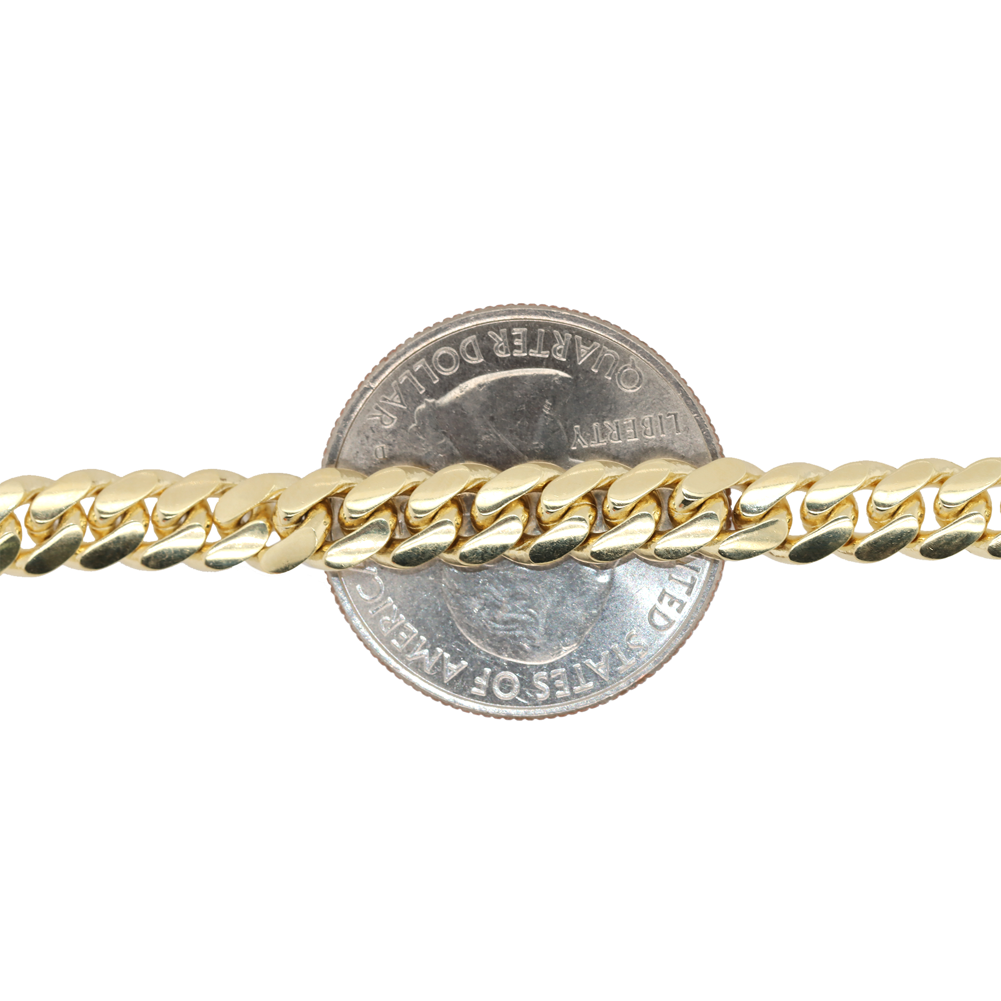 6mm 14k yellow Gold Miami Cuban Bracelet