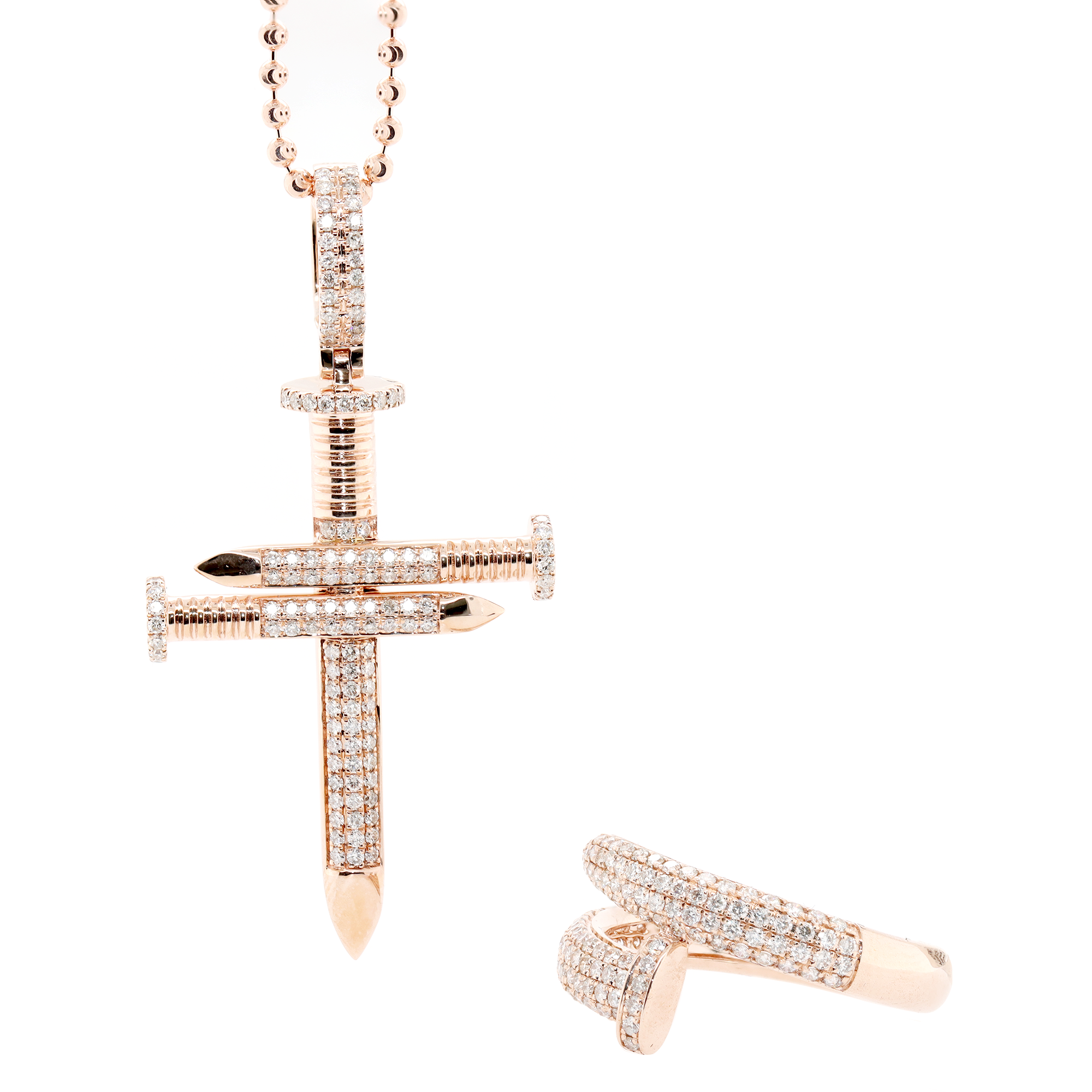 2pc Diamond Nail Set