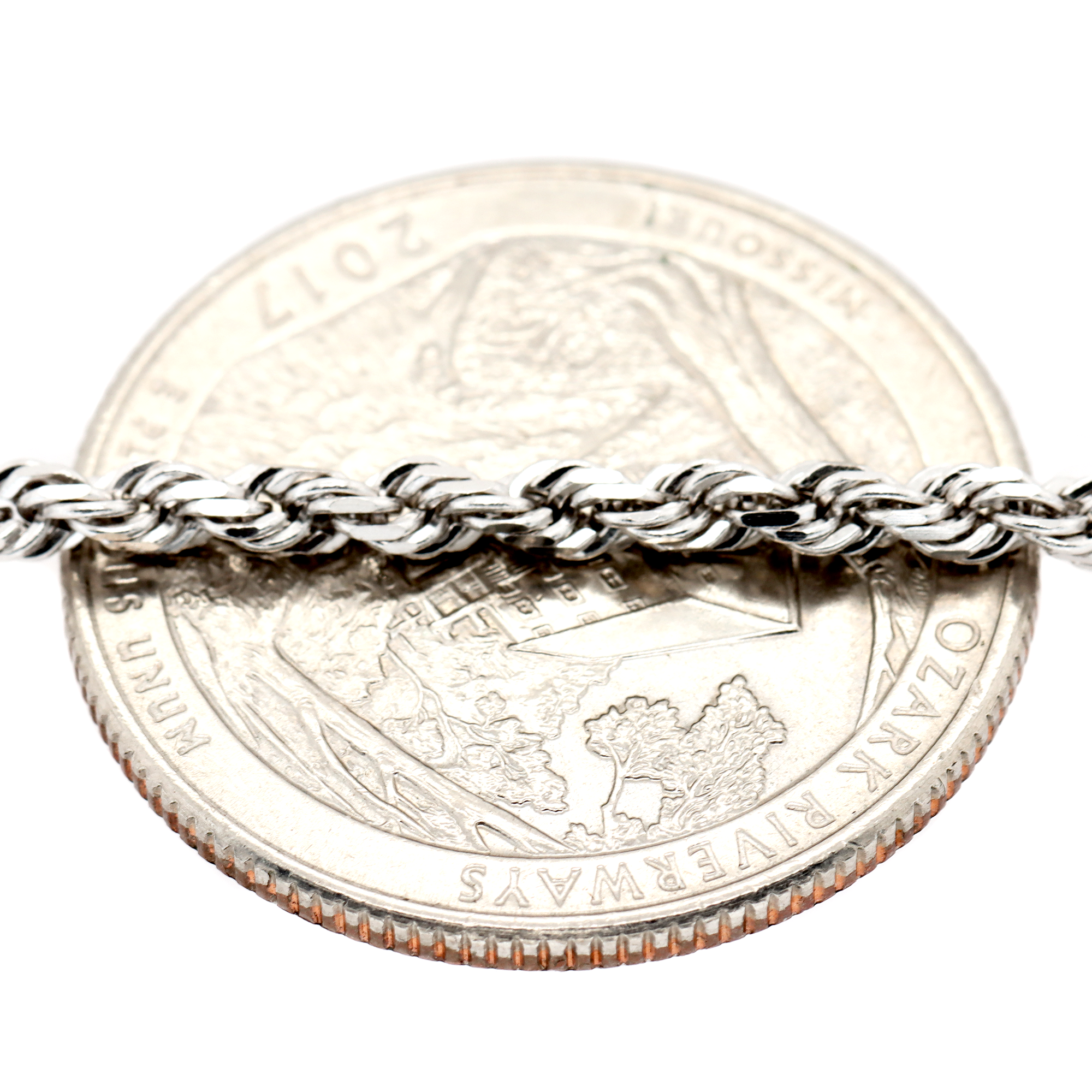 2.5mm 14k Gold Rope Chain