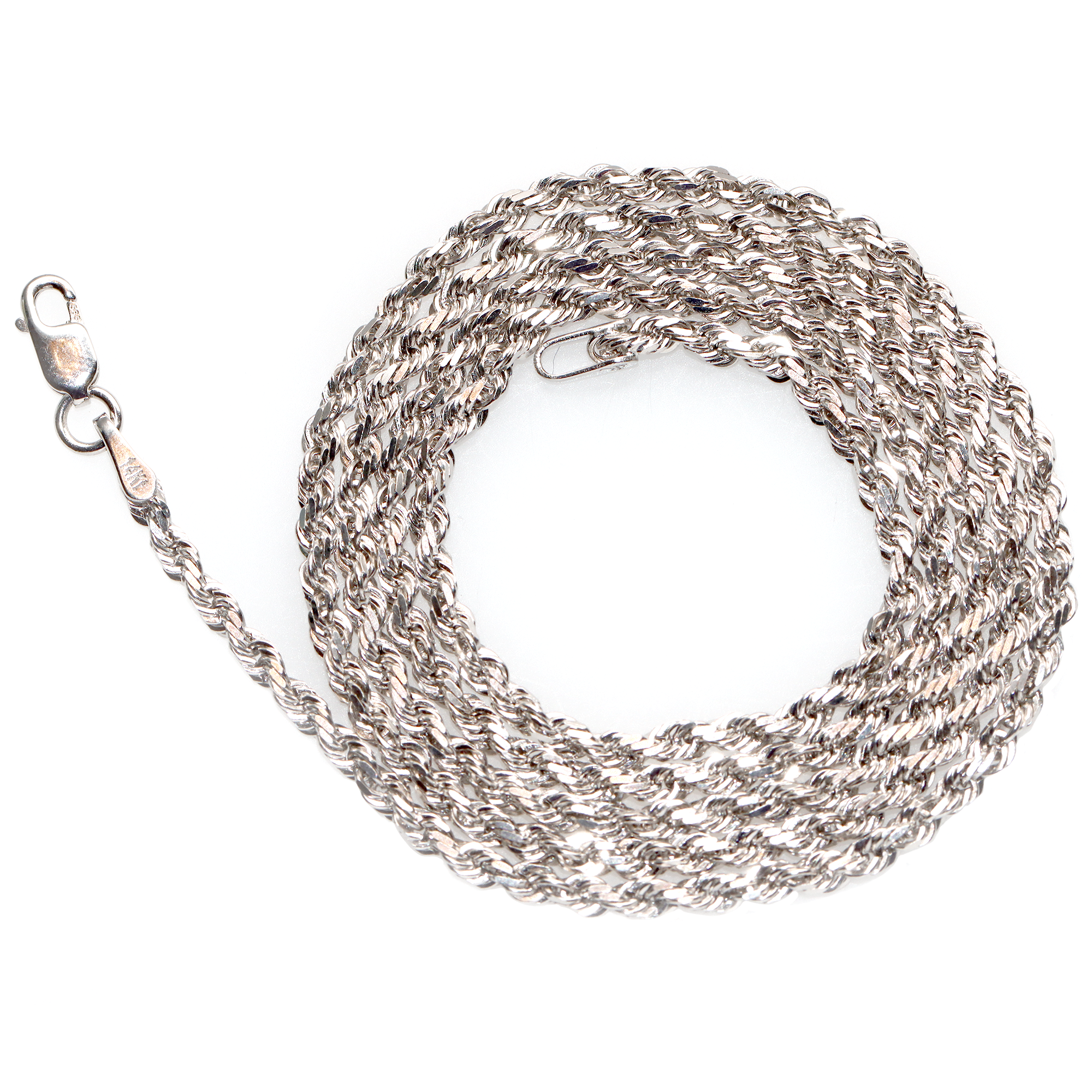 2.5mm 14k Gold Rope Chain