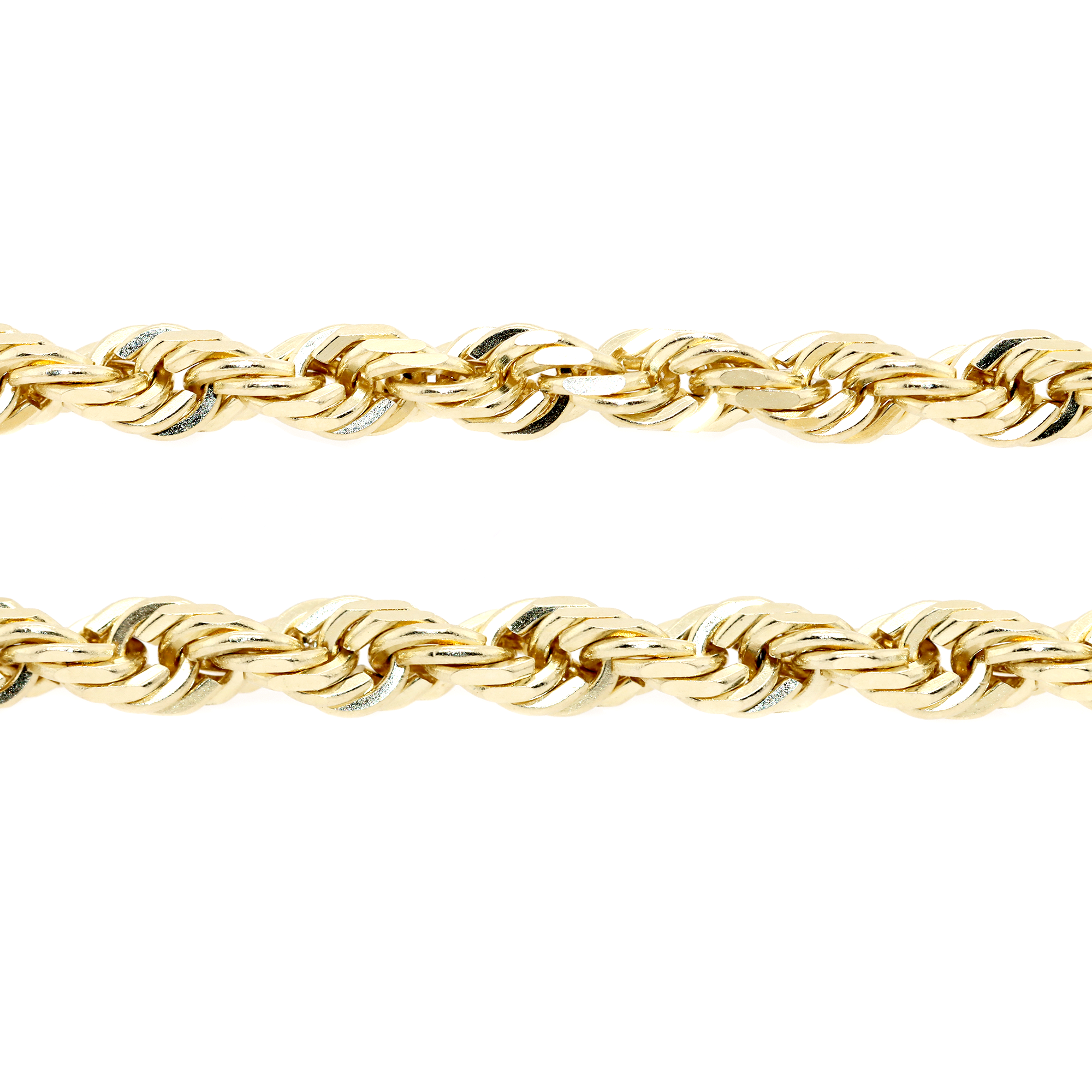 4mm 14k Gold Rope Chain