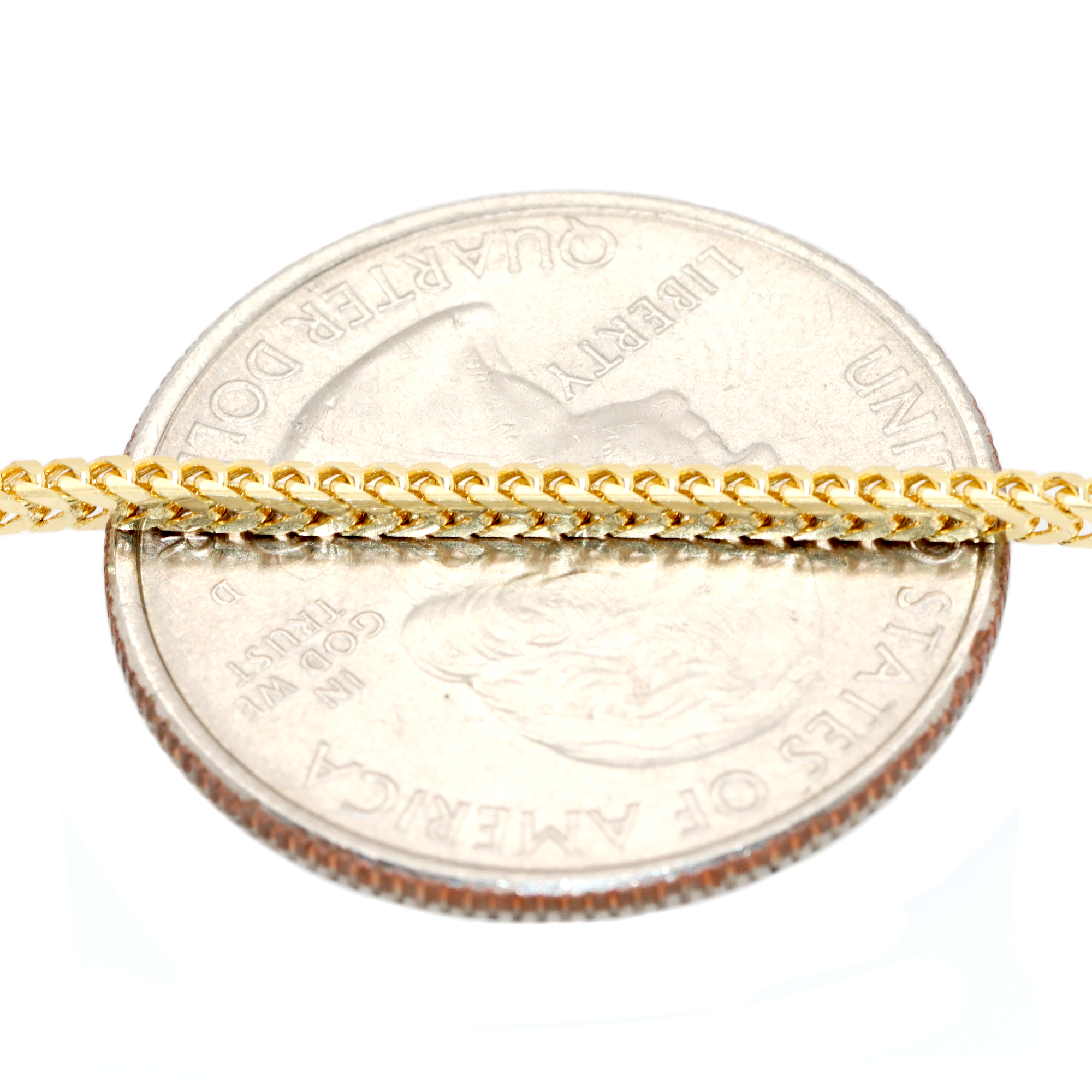 1.5mm 14k Gold Franco Chain