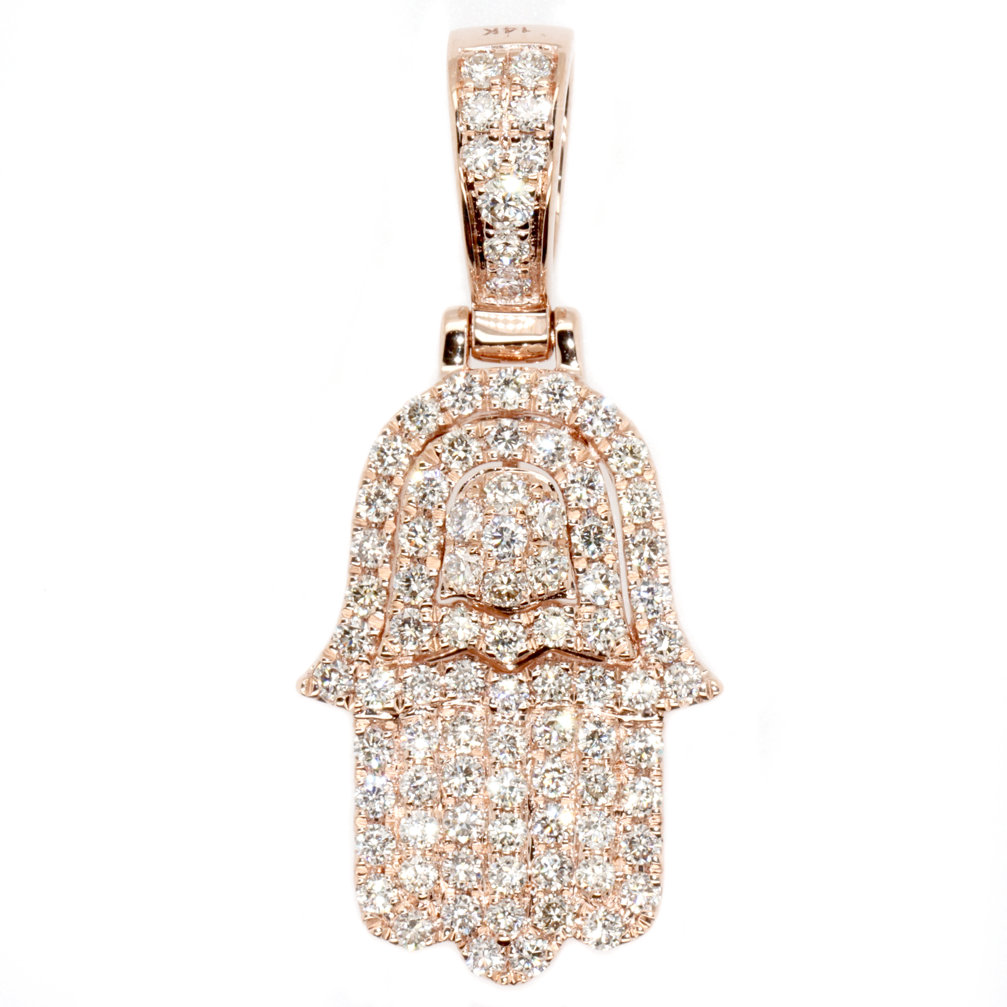 Hamsa Diamond Pendant