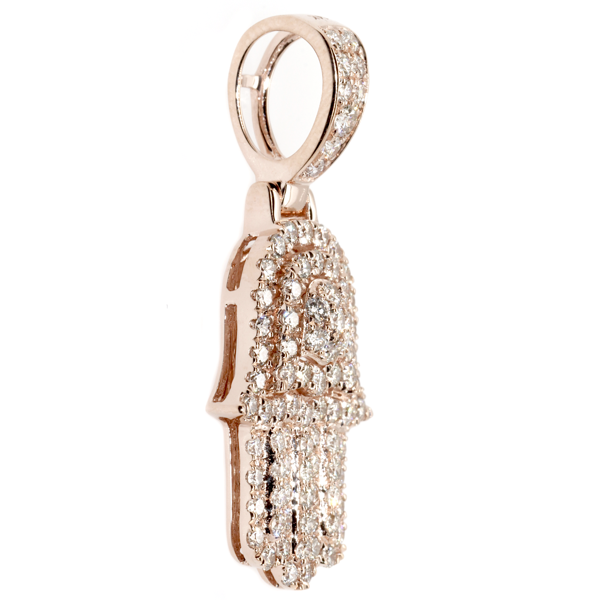 Hamsa Diamond Pendant