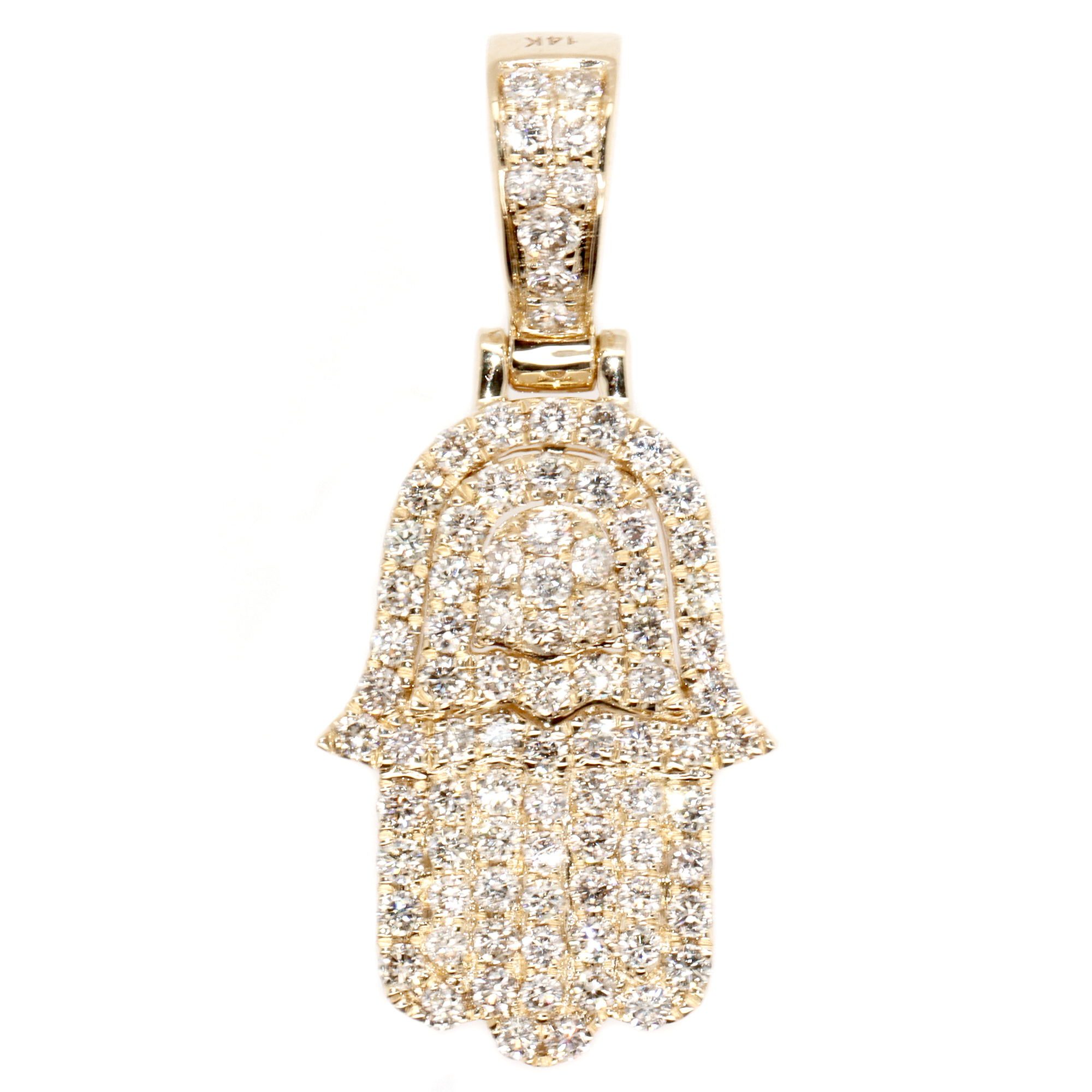 Hamsa Diamond Pendant