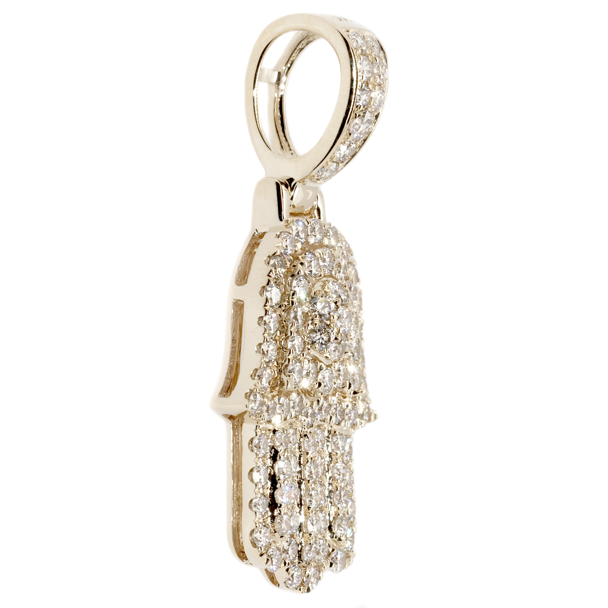 Hamsa Diamond Pendant