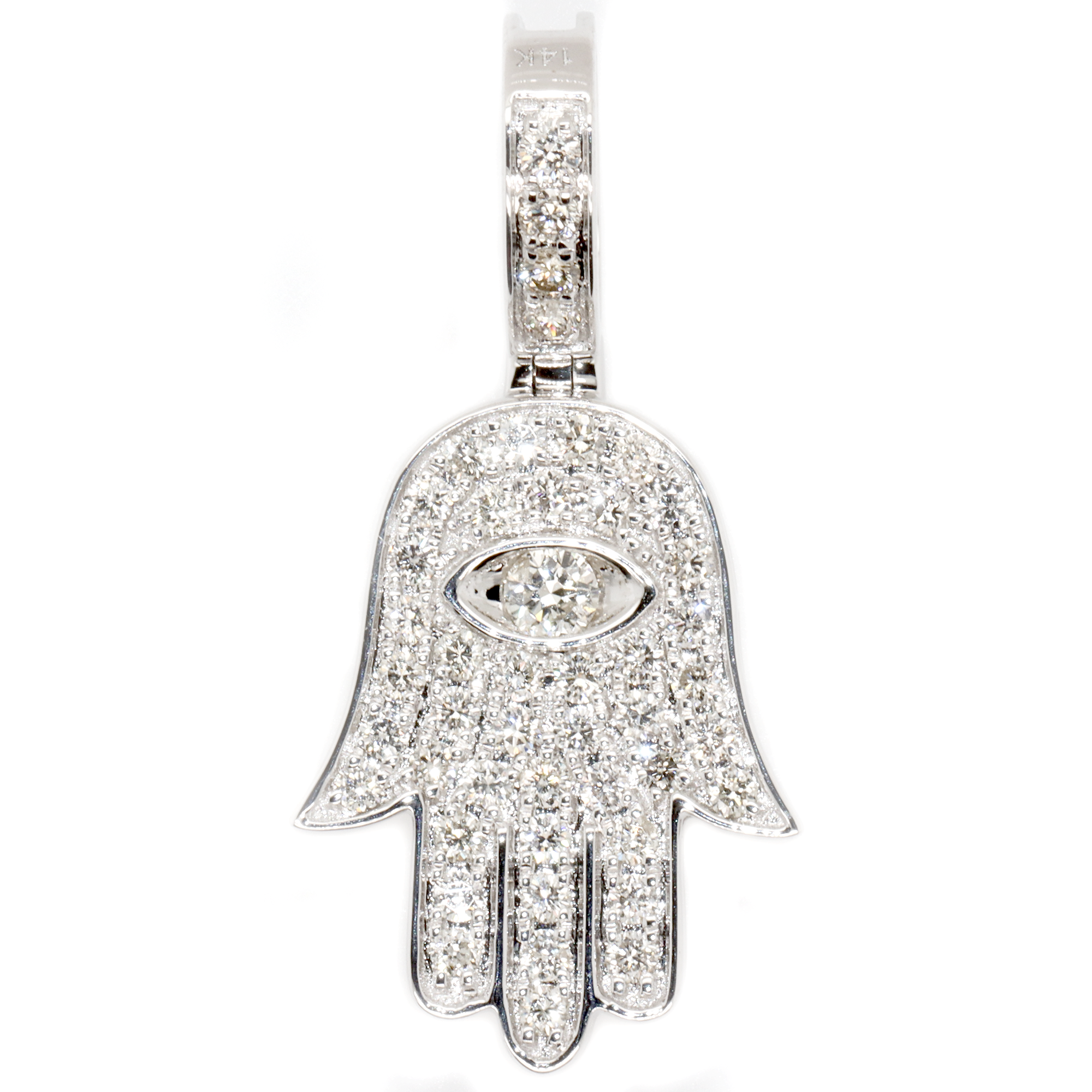 Evil Eye Hamsa Diamond Pendant