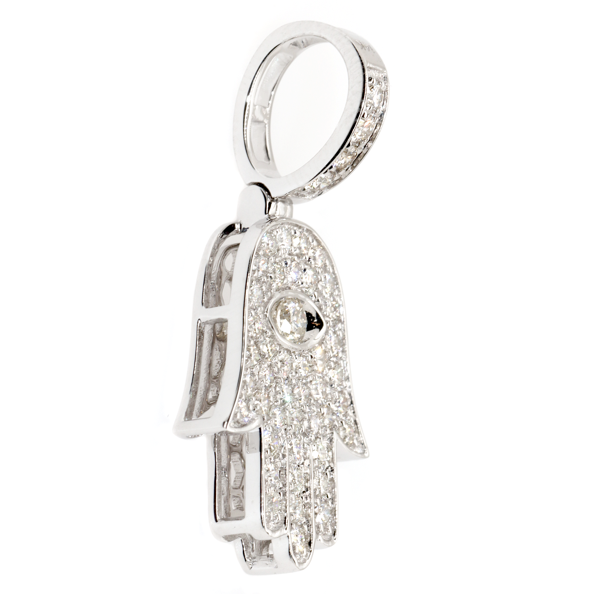 Evil Eye Hamsa Diamond Pendant