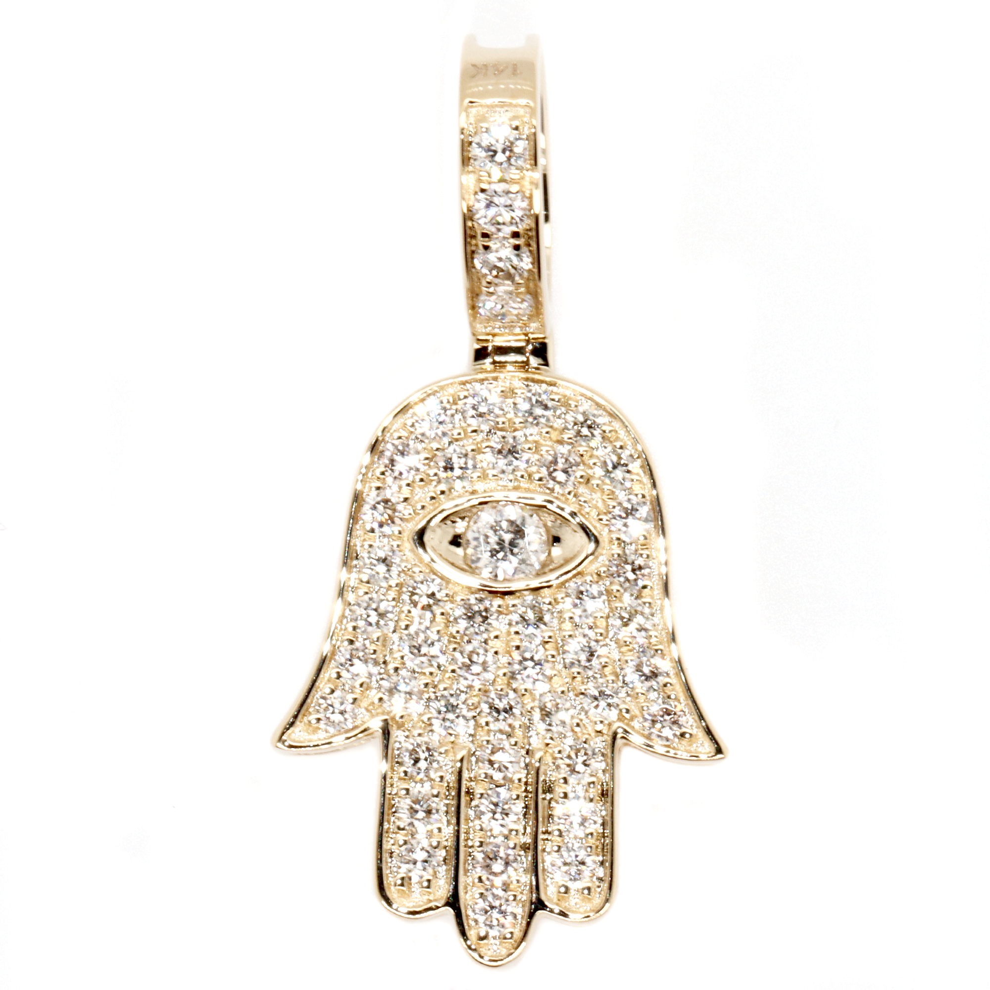 Evil Eye Hamsa Diamond Pendant