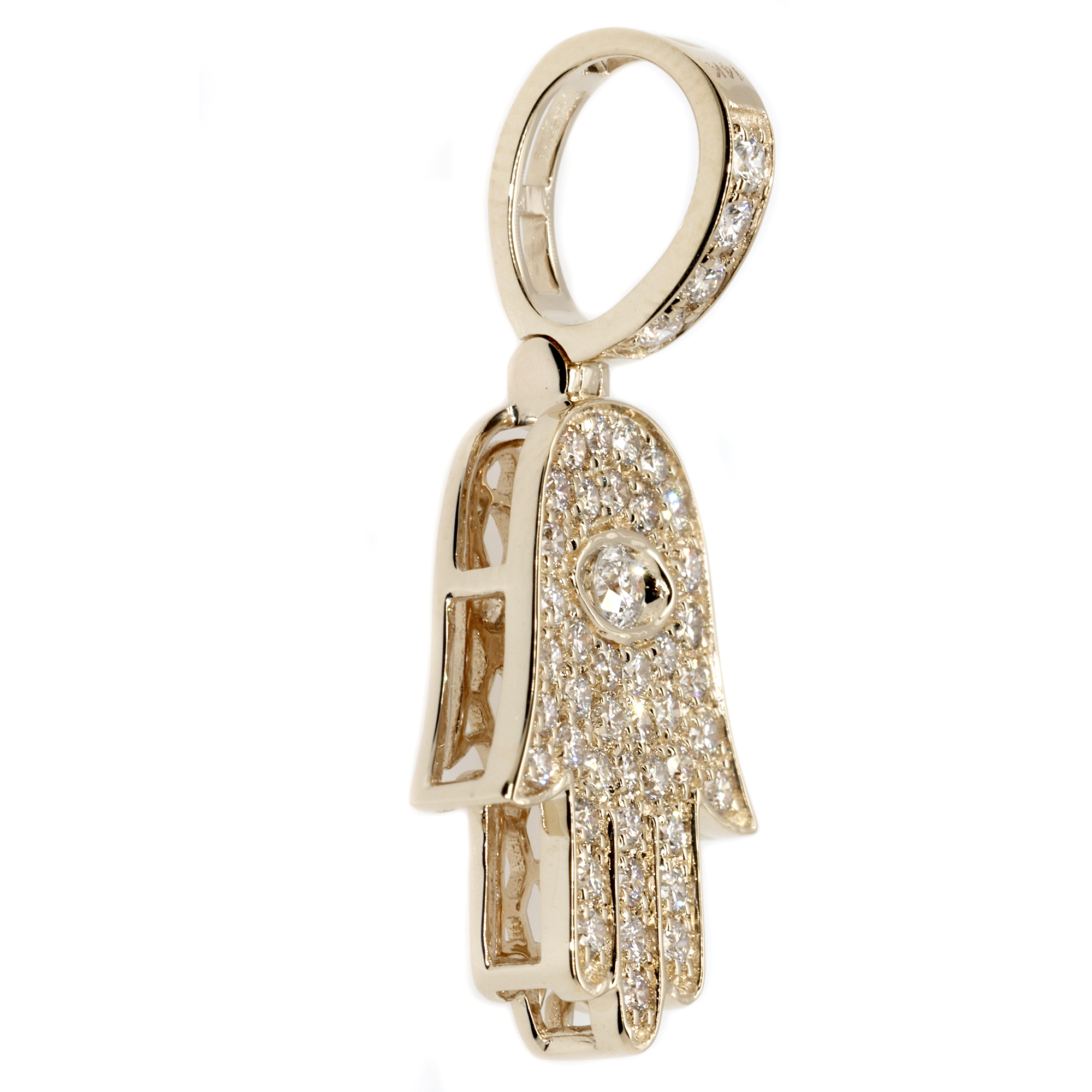 Evil Eye Hamsa Diamond Pendant