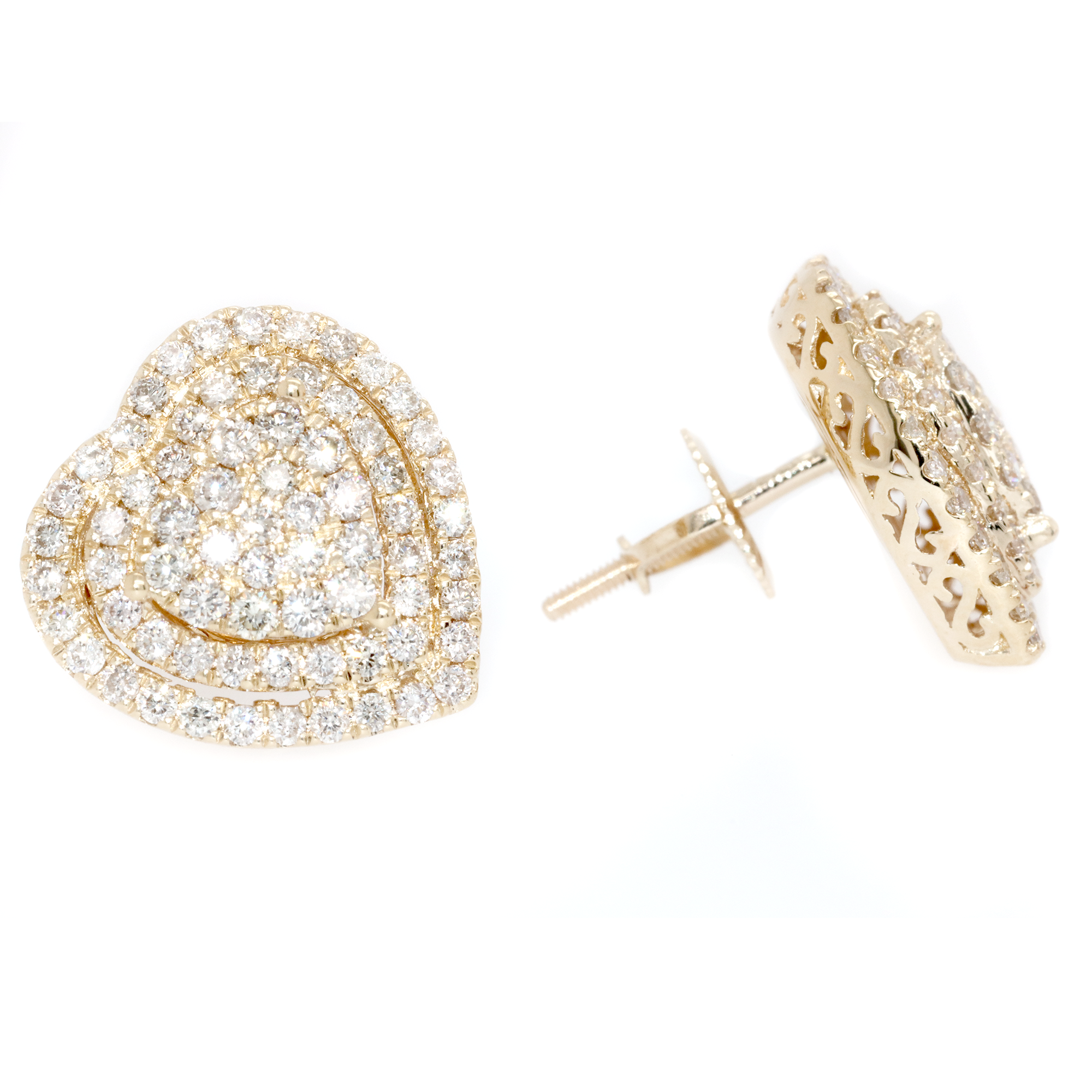 Diamond Hearts Set with Chain