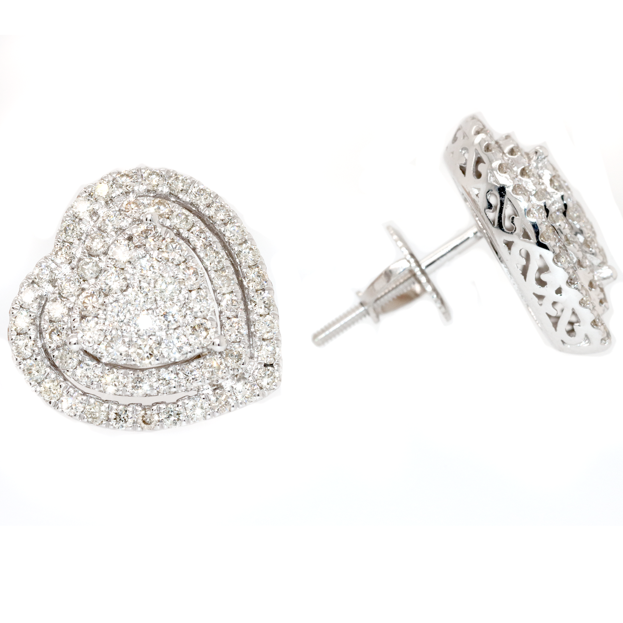 Diamond Hearts Set with Chain