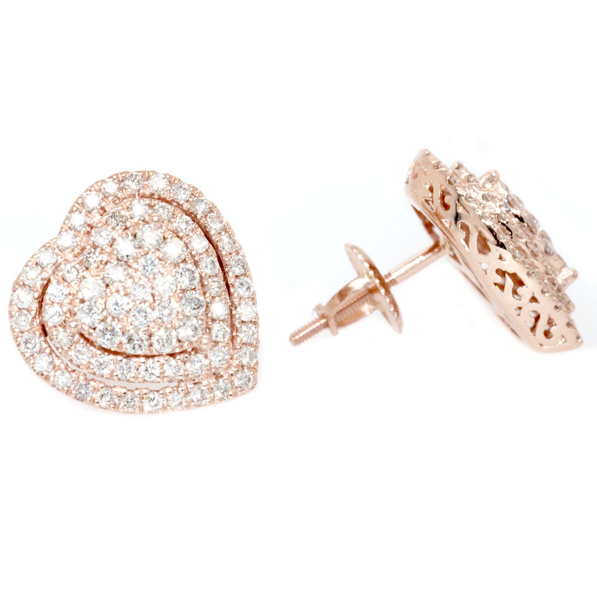 2pc Diamond Hearts Set