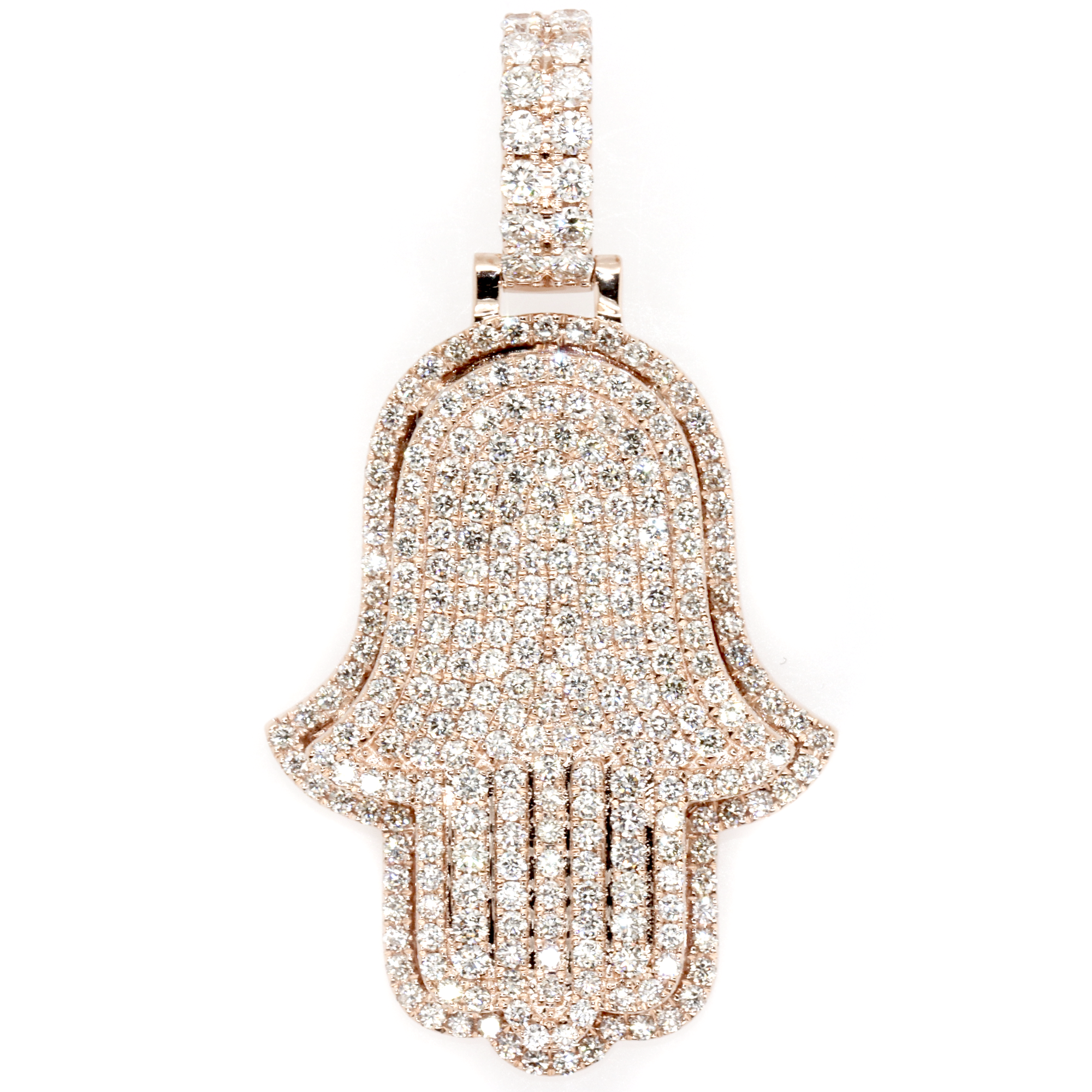 2pc 3D Diamond Hamsa Set