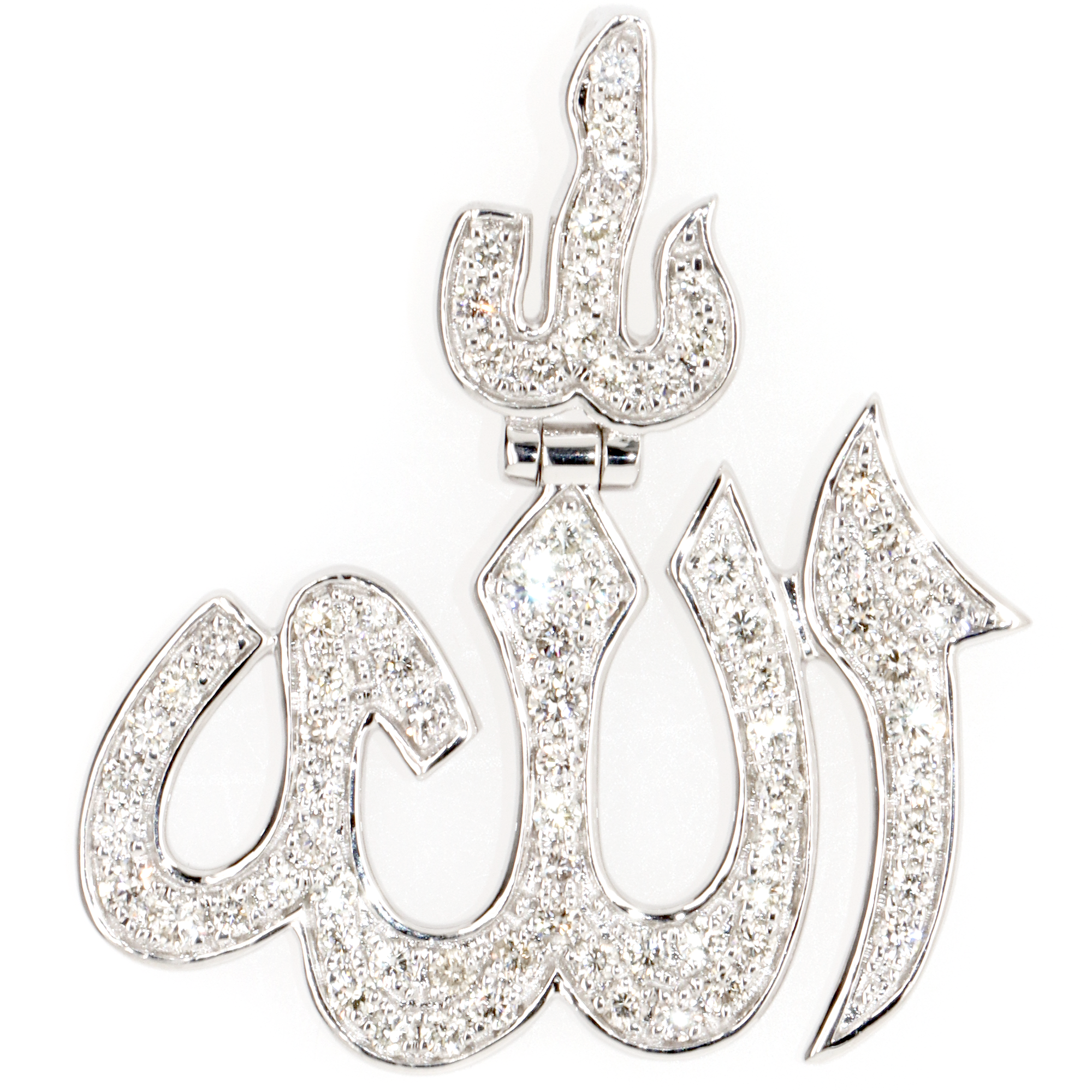 1ct Allah Diamond Pendant