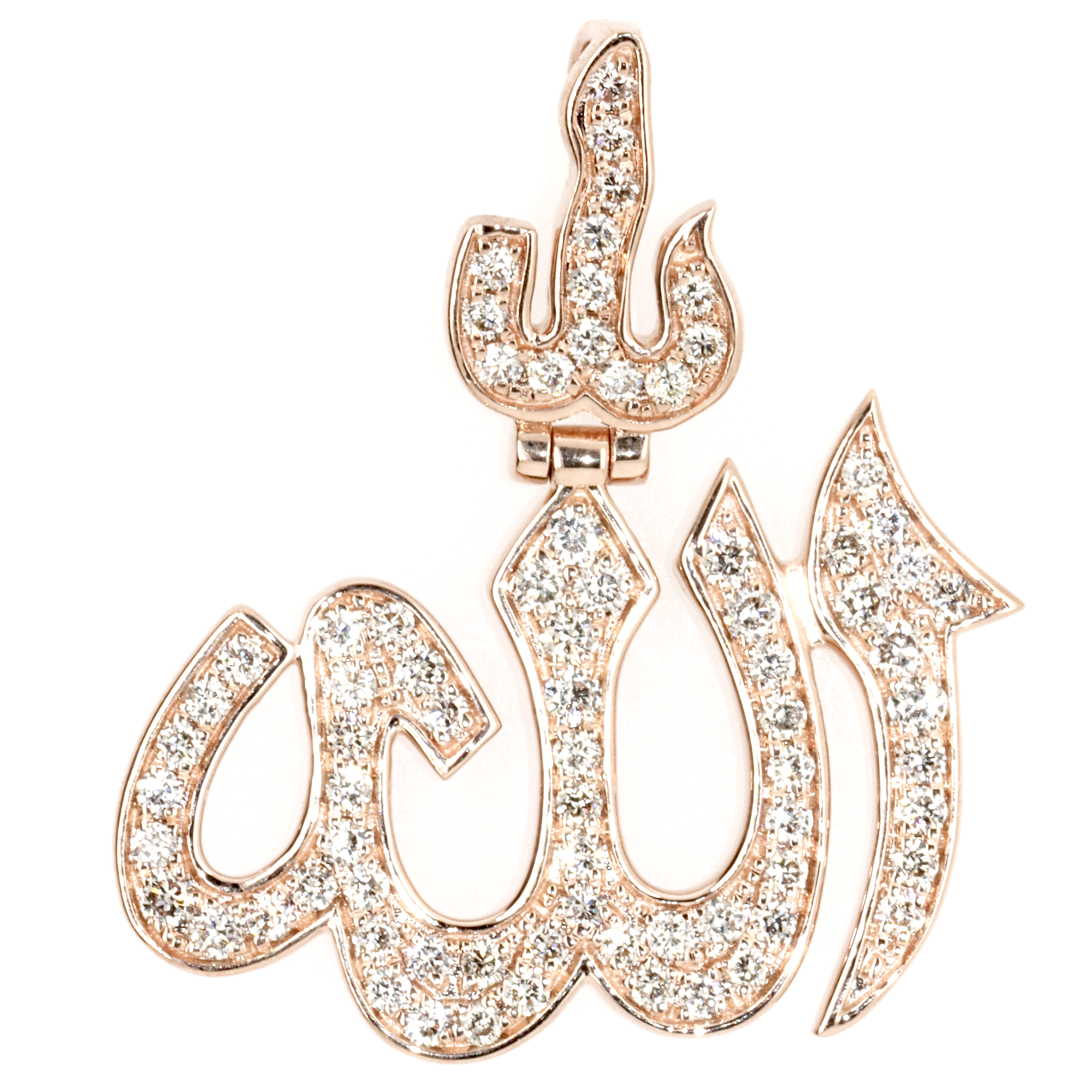 1ct Allah Diamond Pendant