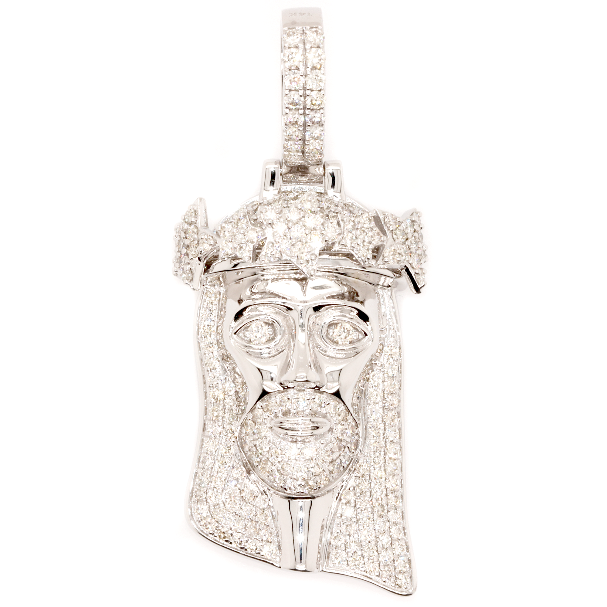 Star Crown Jesus Diamond Set with Chain