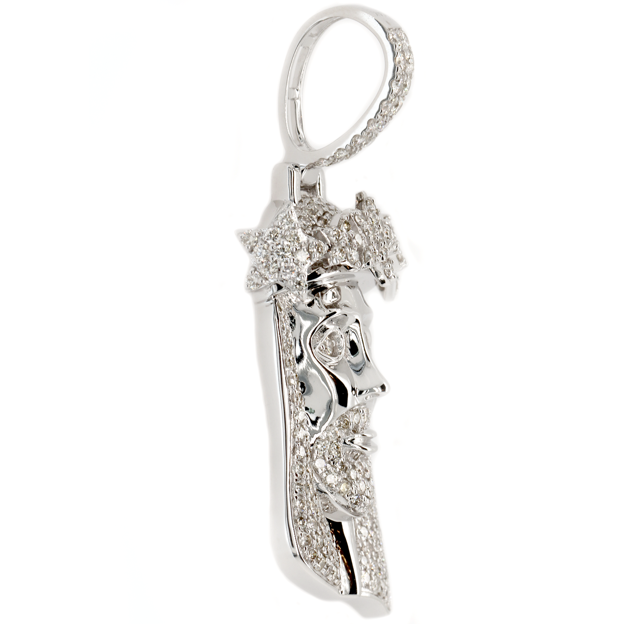 Star Crown Jesus Diamond Set with Chain