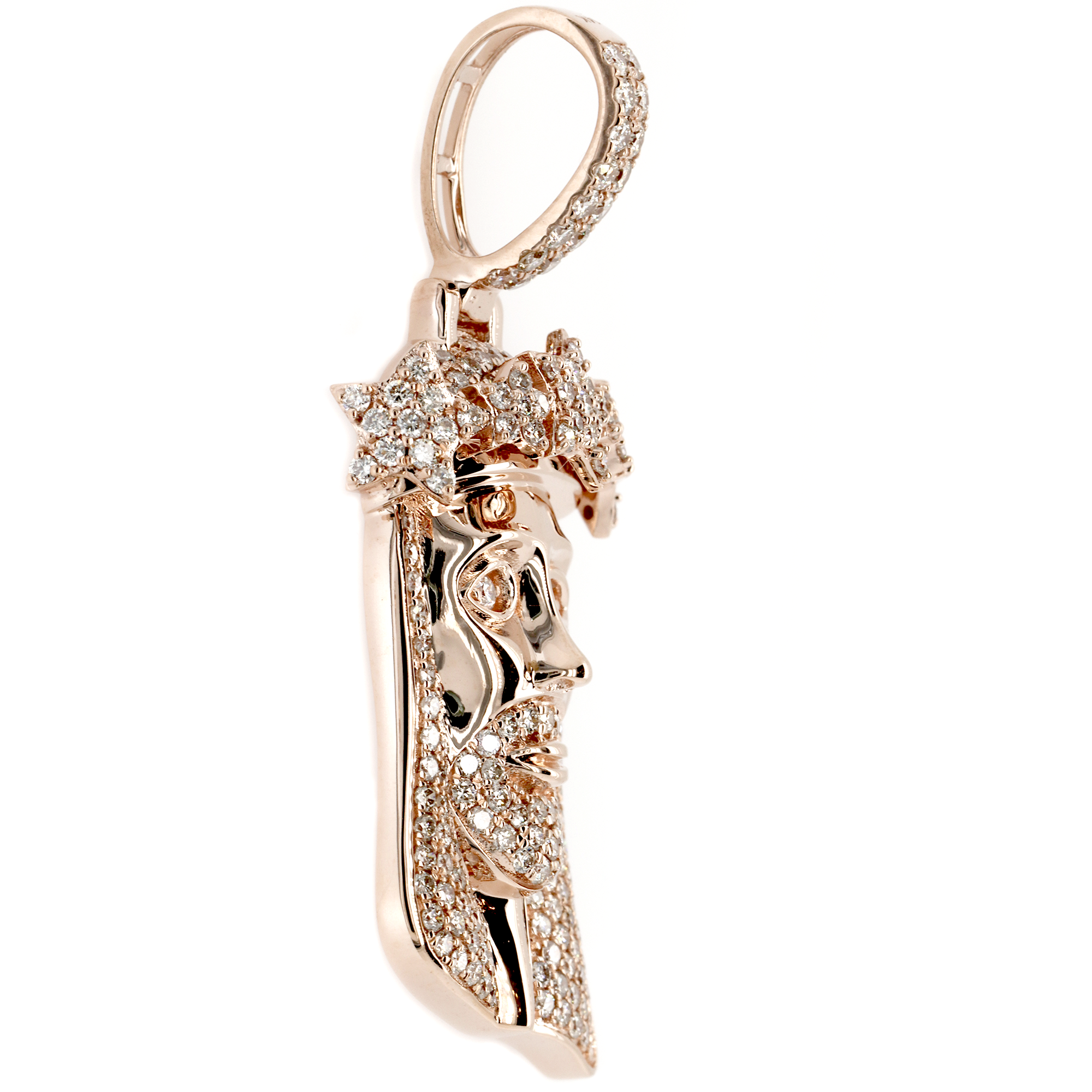 Star Crown Jesus Diamond Set with Chain