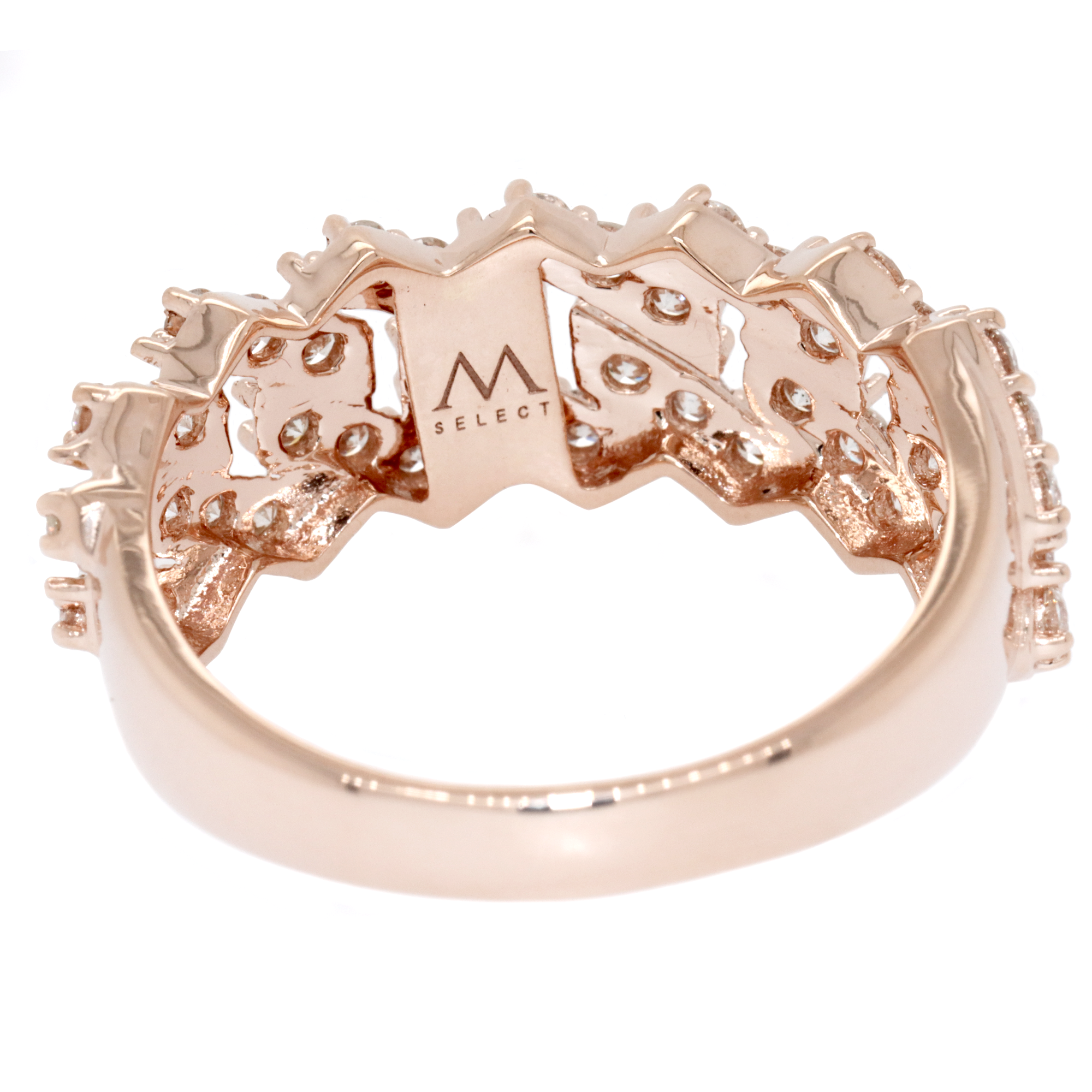 1.25ct Square Cuban Link Diamond Ring