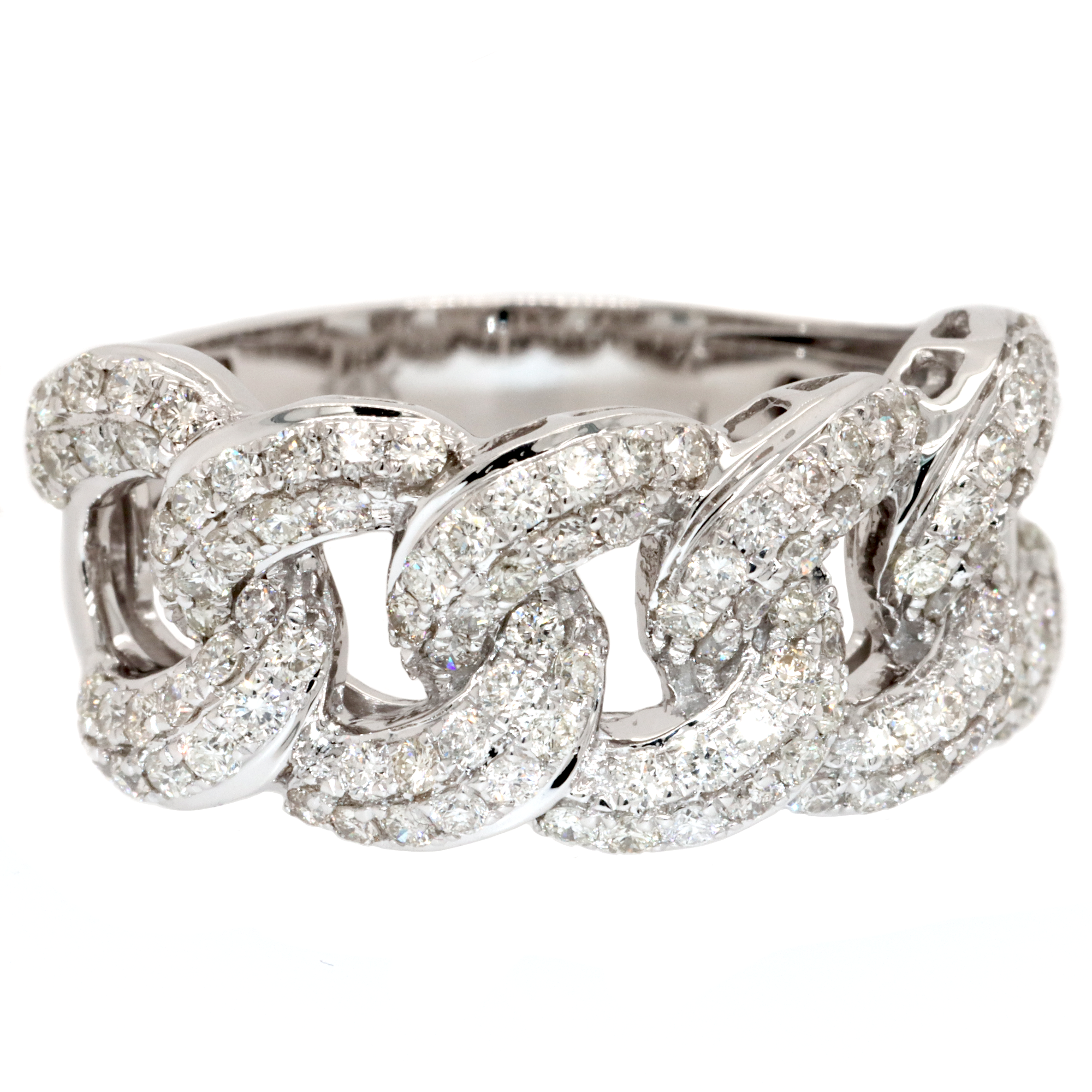 Cuban Link Diamond Ring