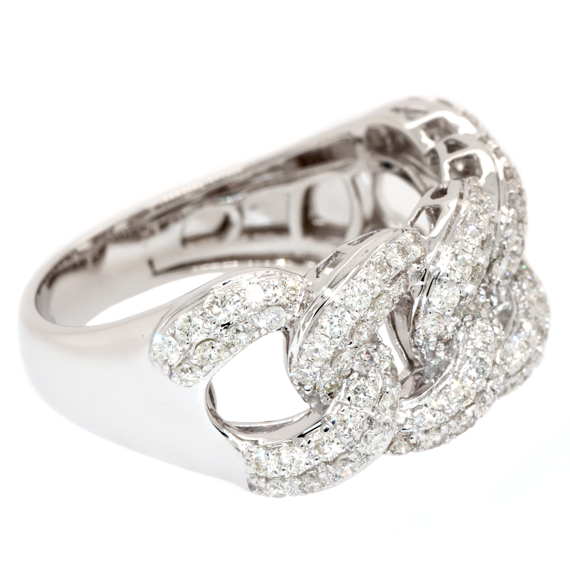 Cuban Link Diamond Ring