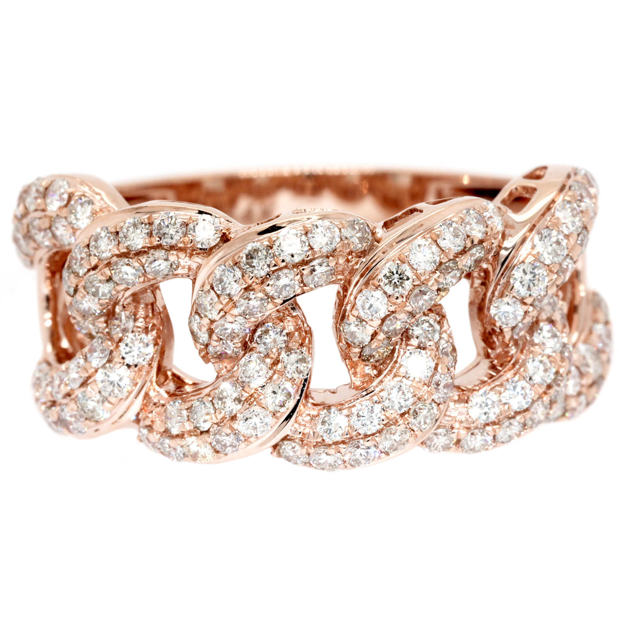 Cuban Link Diamond Ring