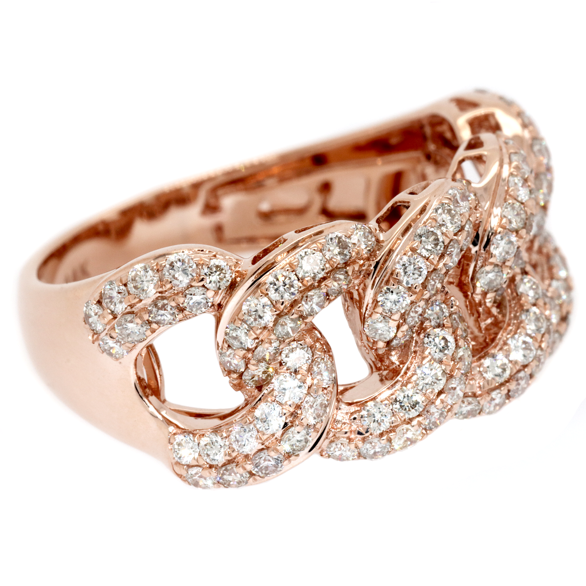 Cuban Link Diamond Ring