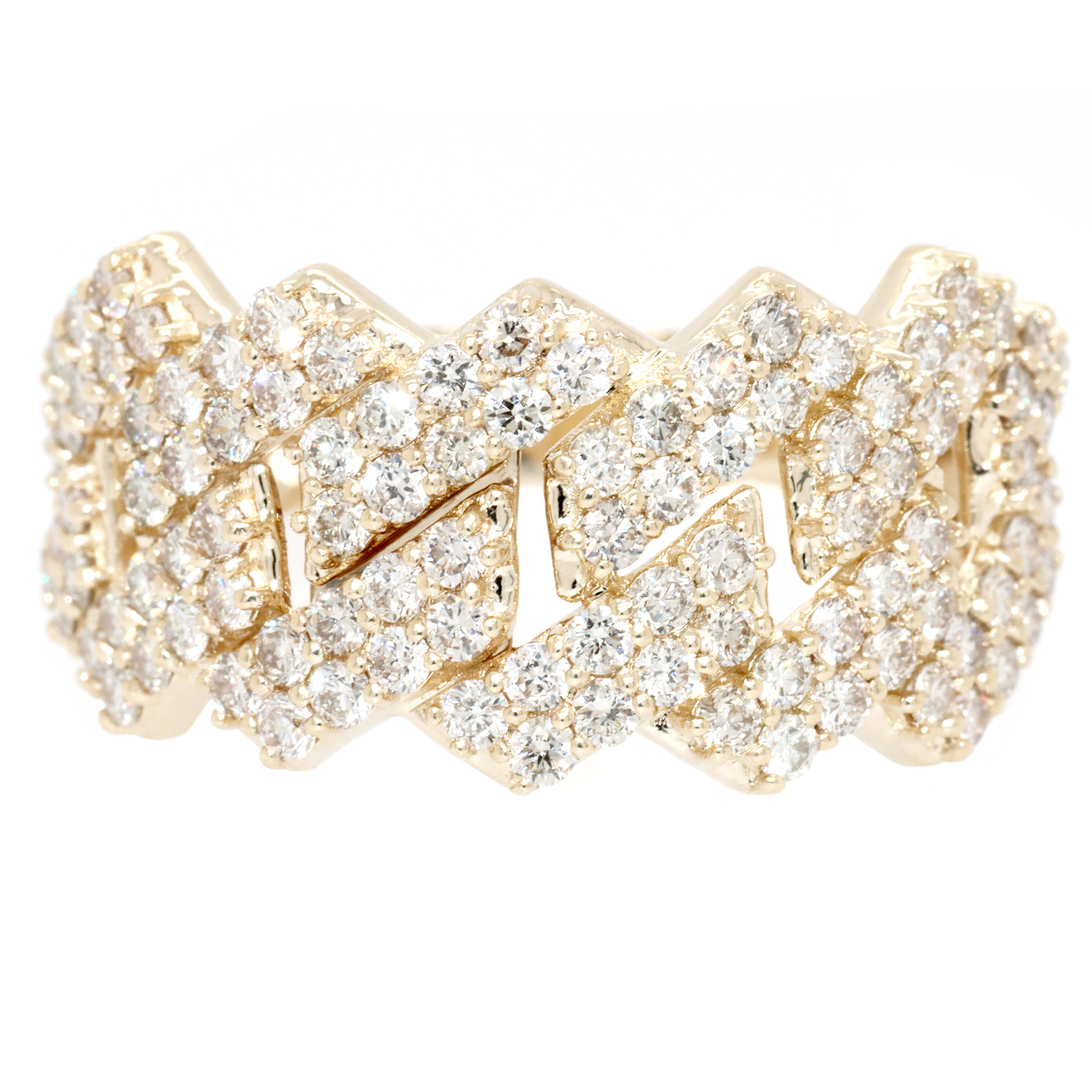 2pc Cuban Diamond Set