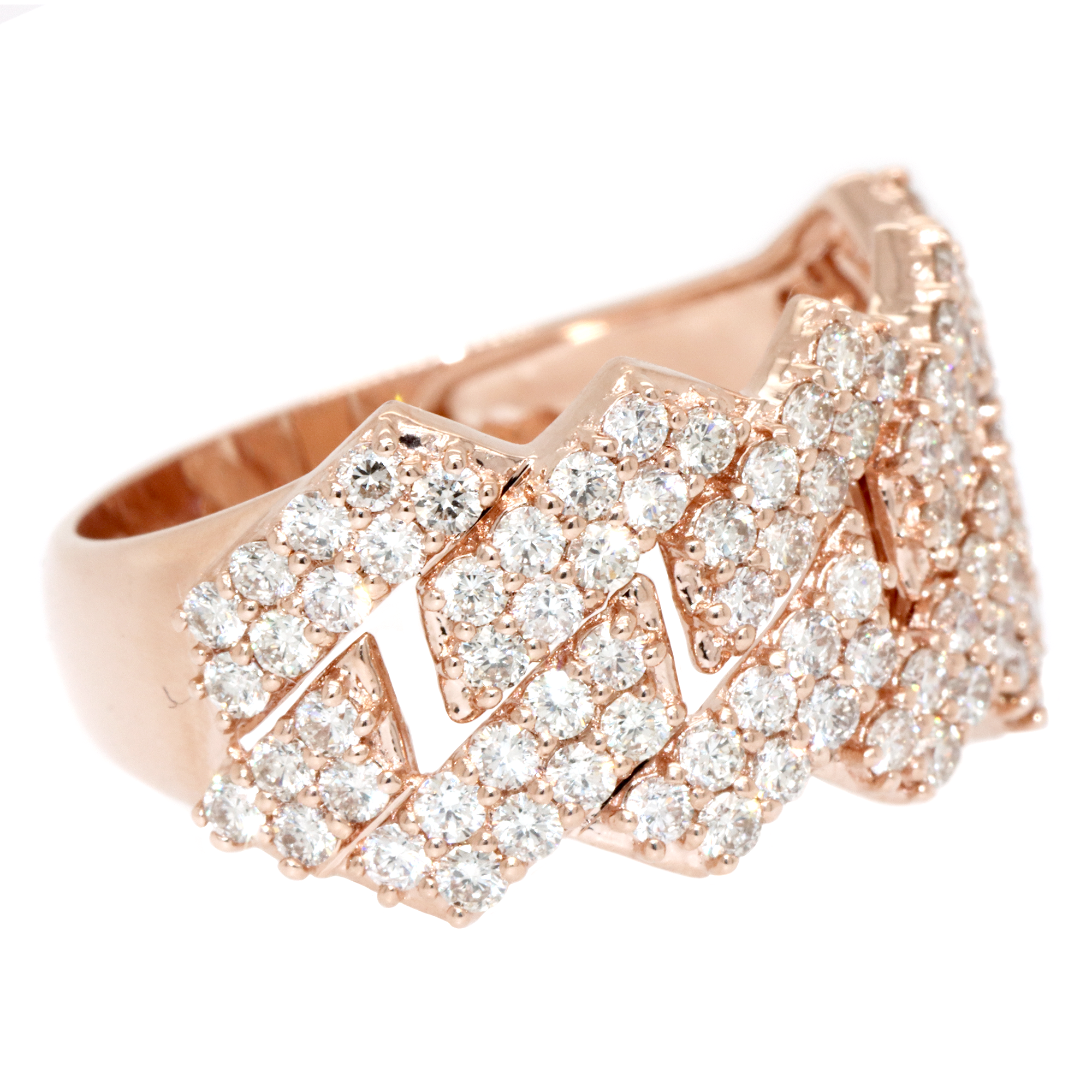 2pc Cuban Diamond Set with Chain