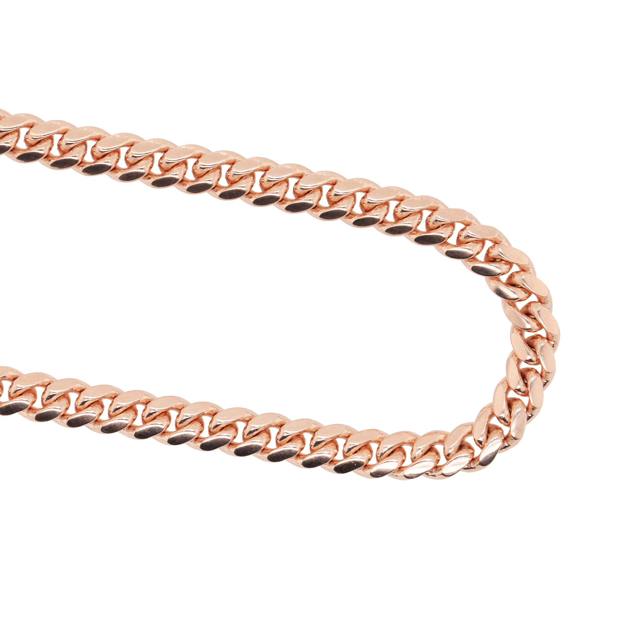 Rose gold miami 2025 cuban link chain